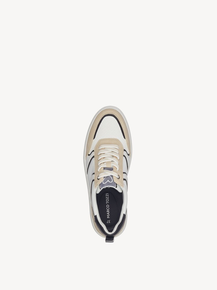 Marco Tozzi, Sneaker - bianco WHITE/BLACK, immagine 3 di 6
