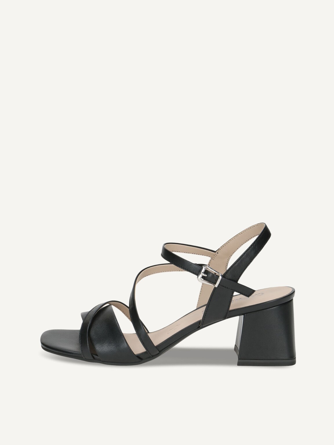 Caprice, Leather Heeled sandal - black BLACK NAPPA, image 2 of 5