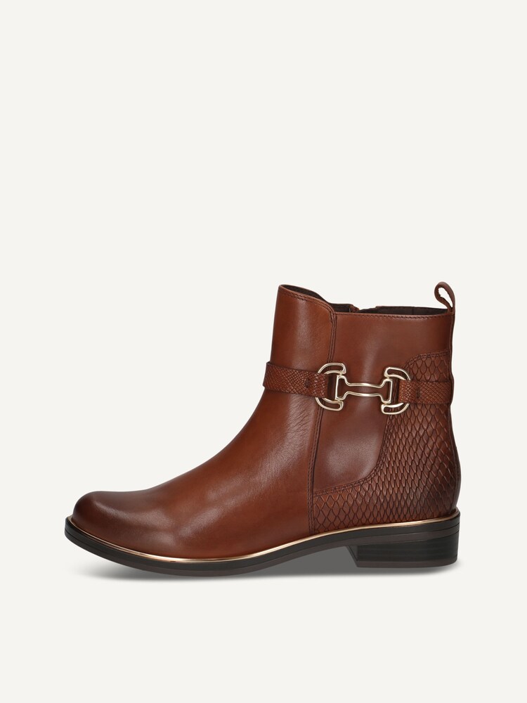 Caprice, Leather Bootie - brown COGNAC COMB, image 3 of 6