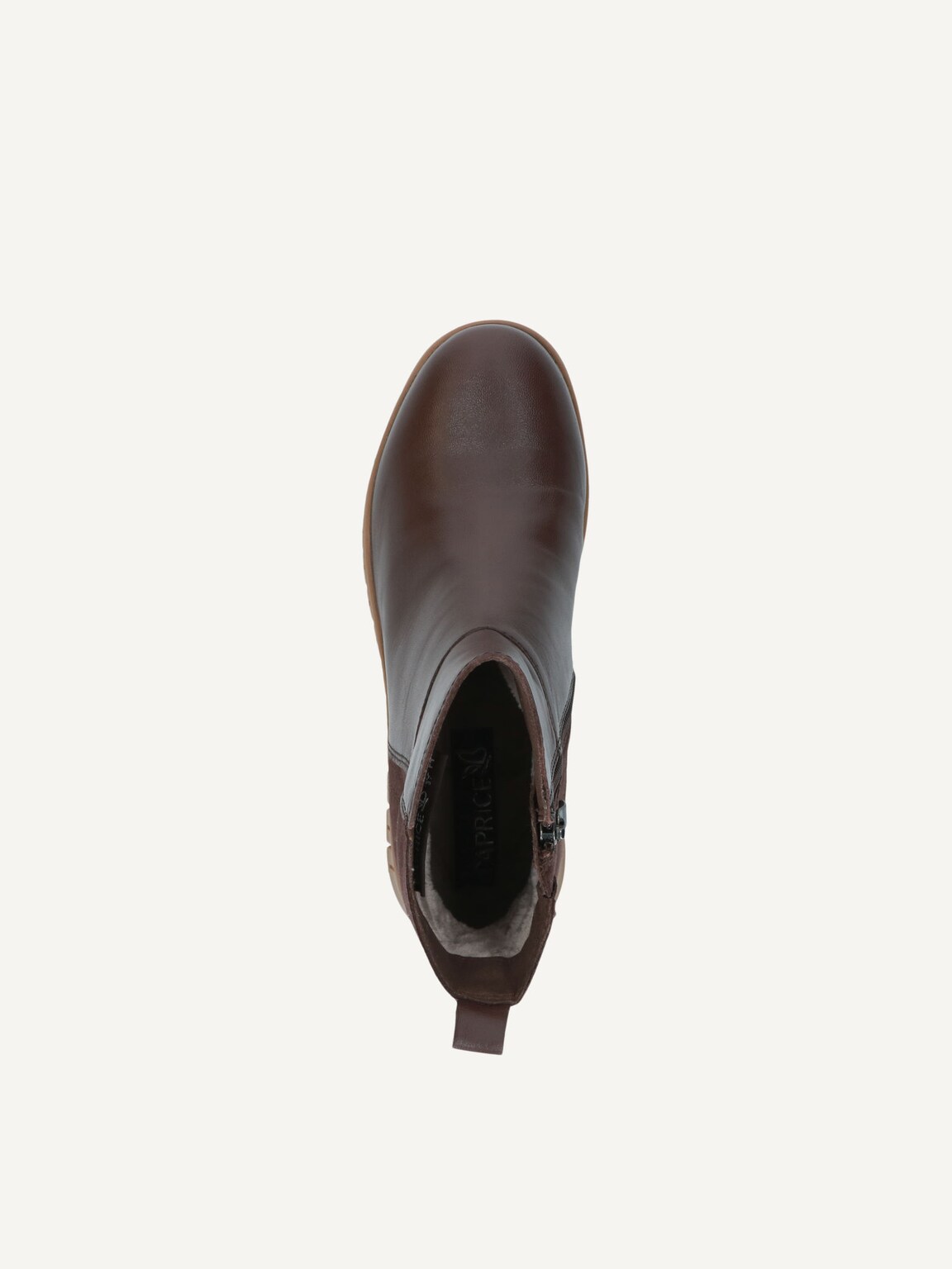 Caprice, Leather Bootie - brown DK BROWN COMB, image 5 of 5