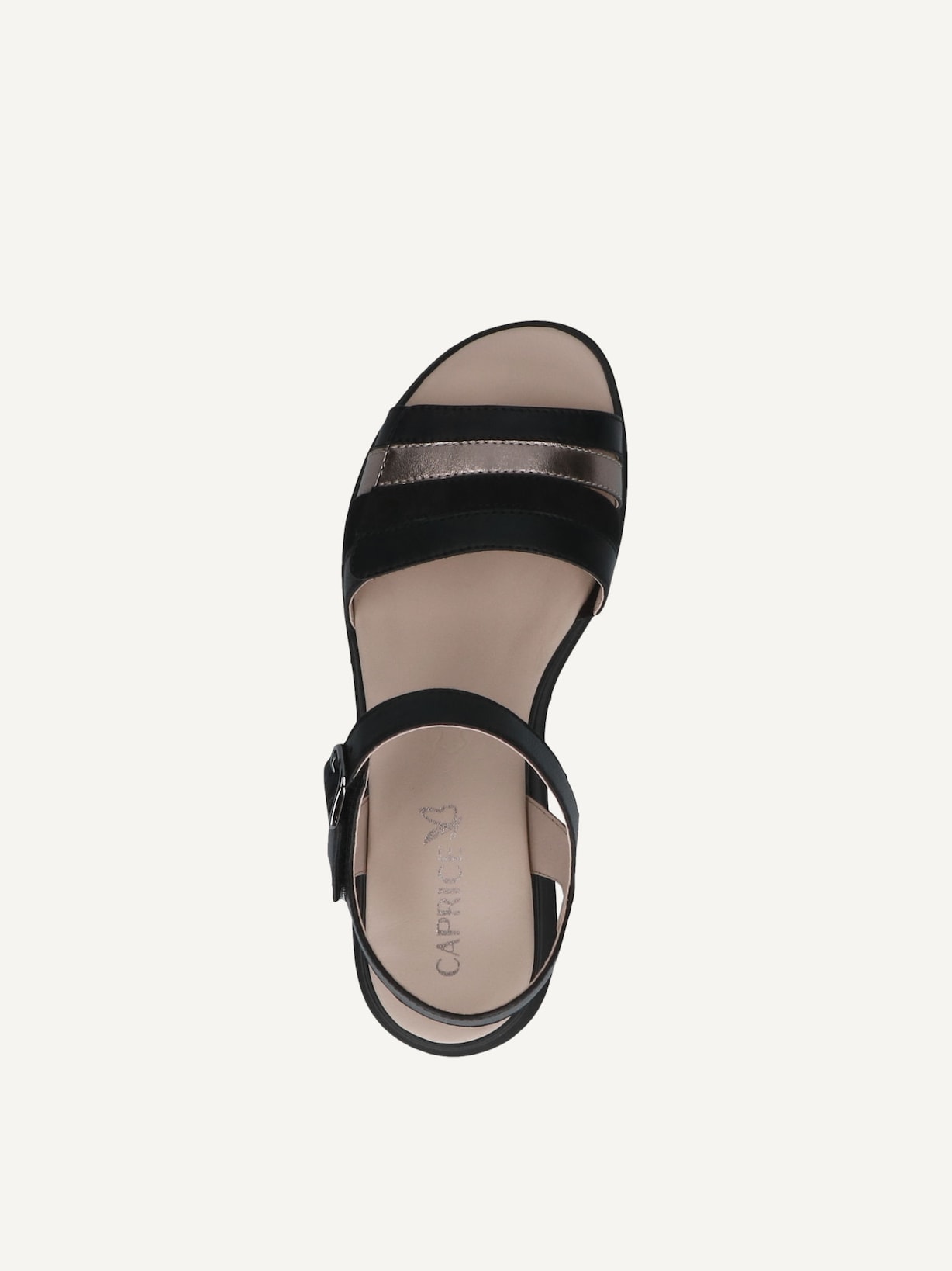 Caprice, Sandale en cuir - noir BLACK COMB, image 4 sur 5