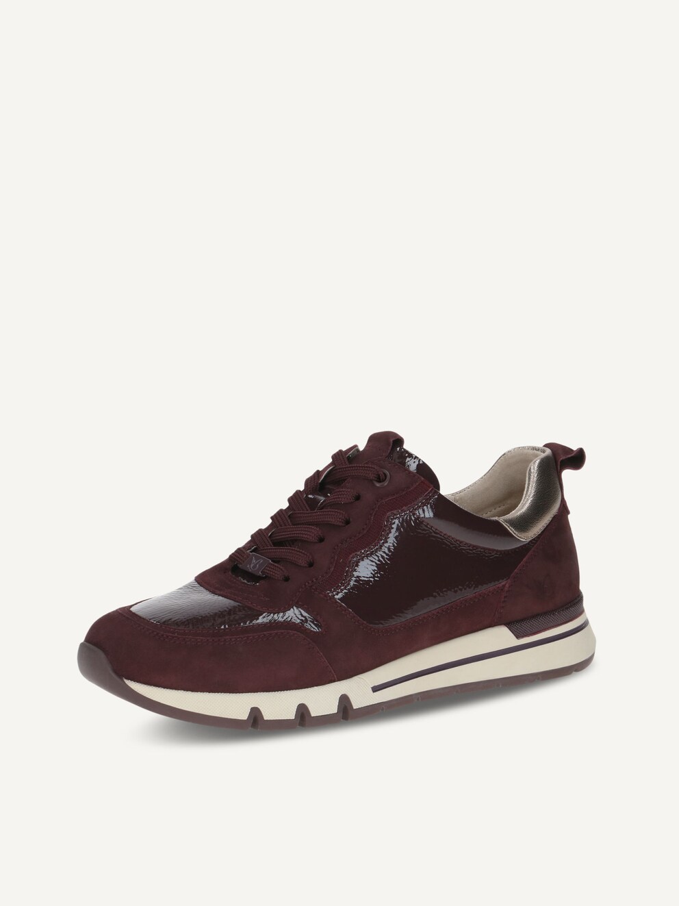 Caprice, Leather Sneaker - red BORDEAUX COMB, image 1 of 6