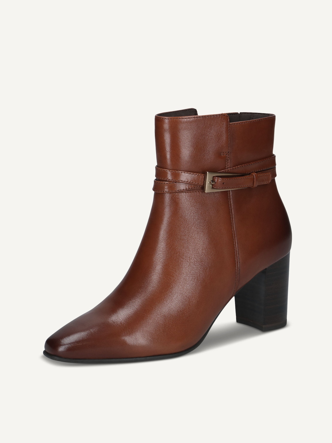 Caprice, Leather Bootie - brown COGNAC NAPPA, image 1 of 5