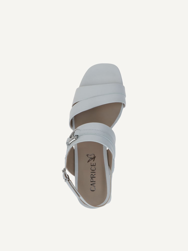 Caprice, Sandale à talon en cuir - blanc WHITE NAPPA, image 5 sur 6