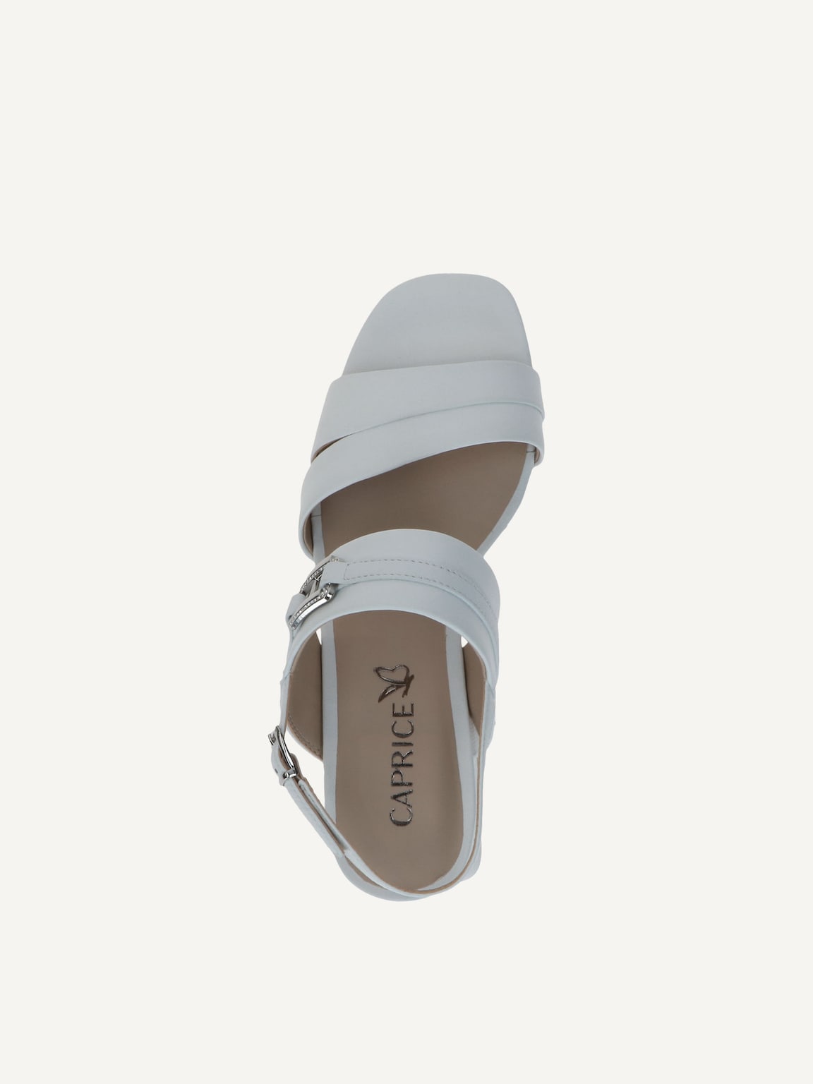 Caprice, Leather Heeled sandal - white WHITE NAPPA, image 6 of 6