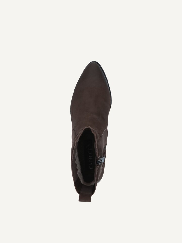 Caprice, Leather Bootie - brown DK BROWN NUBUC, image 5 of 6