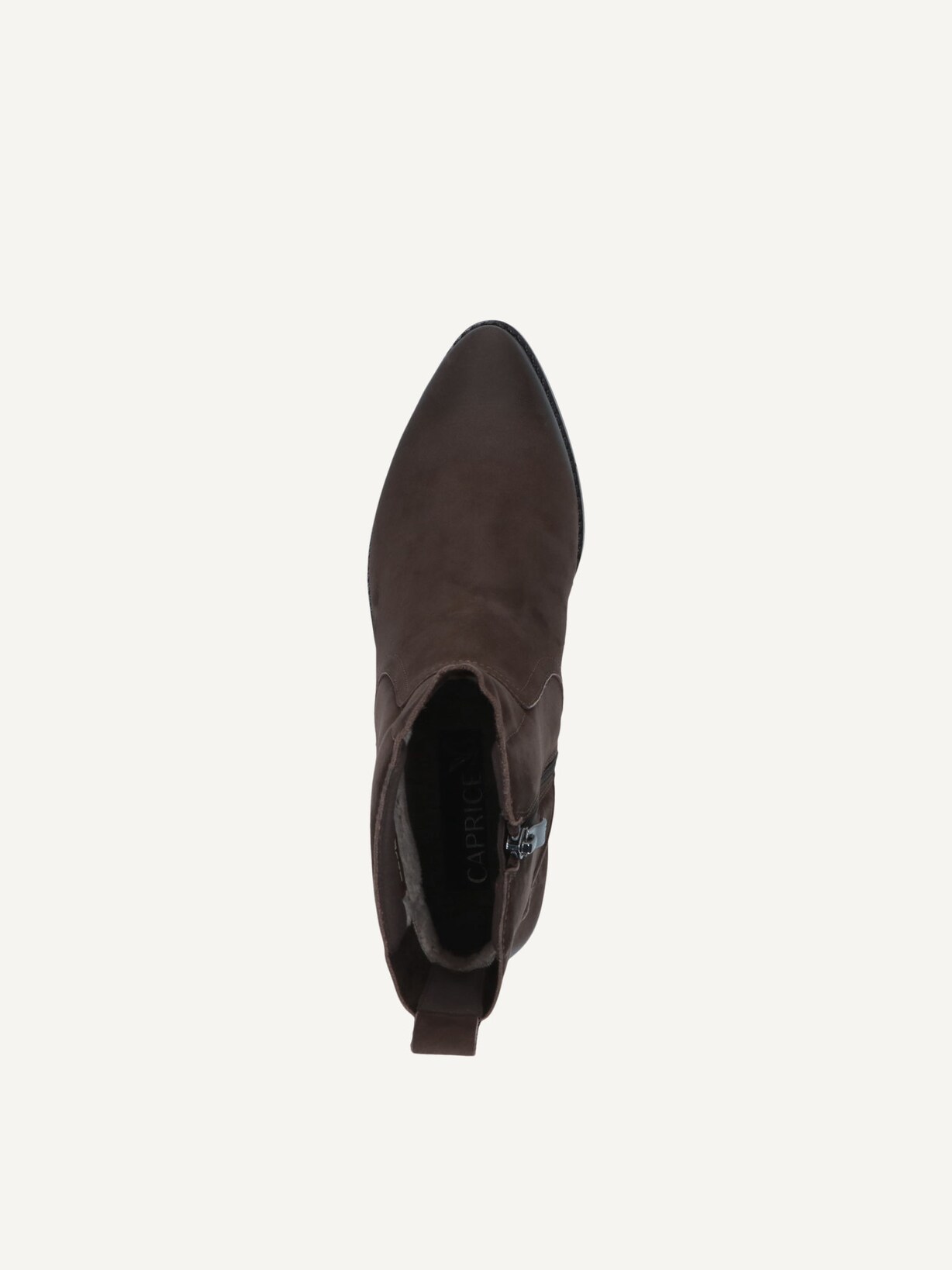 Caprice, Leather Bootie - brown DK BROWN NUBUC, image 5 of 6
