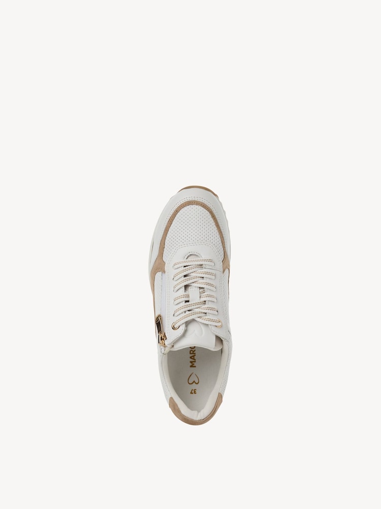 Marco Tozzi, Sneaker - bianco WHITE/DUNE, immagine 3 di 6