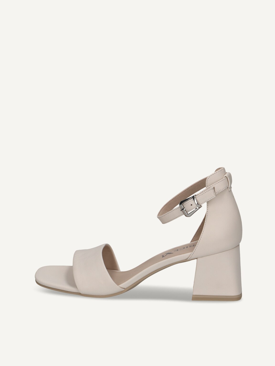 Caprice, Leather Heeled sandal - white OFFWHITE NAPPA, image 3 of 6