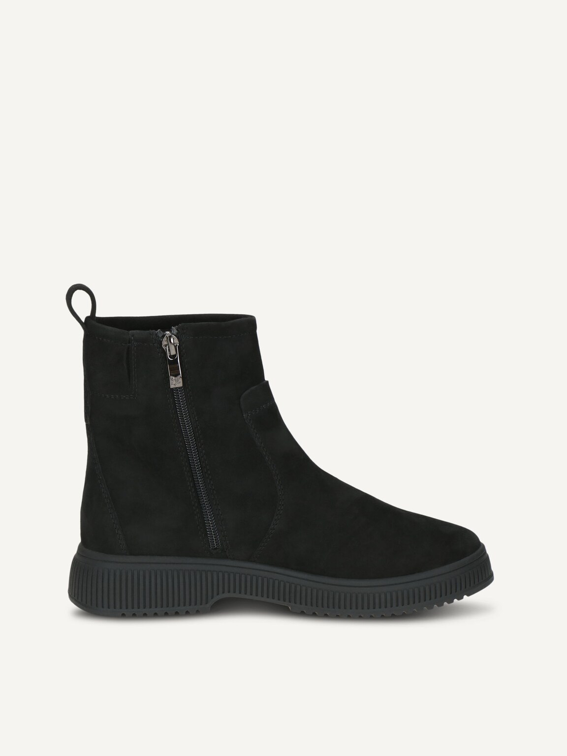 Caprice, Leather Bootie - black warm lining BLACK SUEDE, image 3 of 5