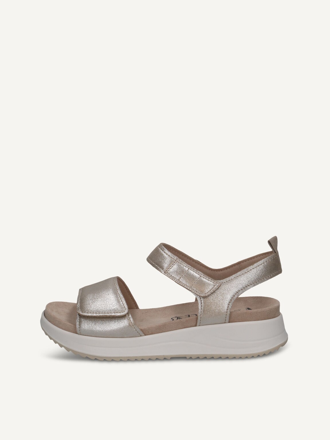 Caprice, Leather Sandal - brown TAUPE METALLIC, image 2 of 5