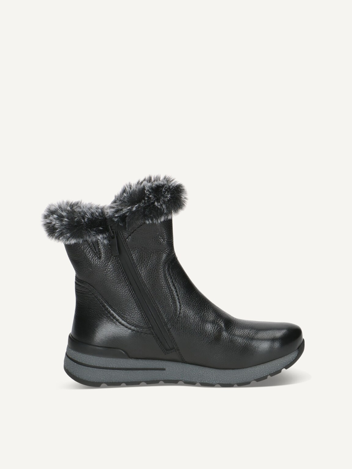 Caprice, Bootie - black warm lining BLACK NAPPA, image 3 of 5