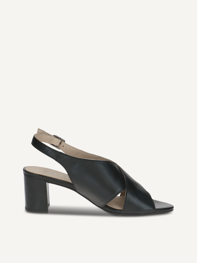 Caprice, Sandale à talon en cuir - noir BLACK NAPPA, image 3 sur 5