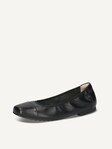 Not selected, Caprice, Leather Ballerina - black BLACK NAPPA