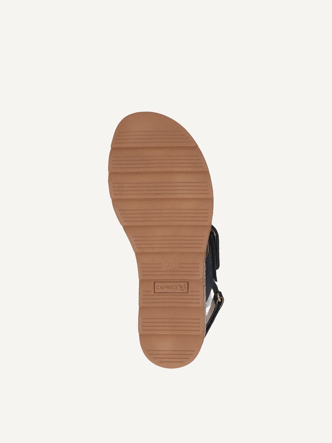 Caprice, Leather Heeled sandal - blue OCEAN NUBUC, image 4 of 5