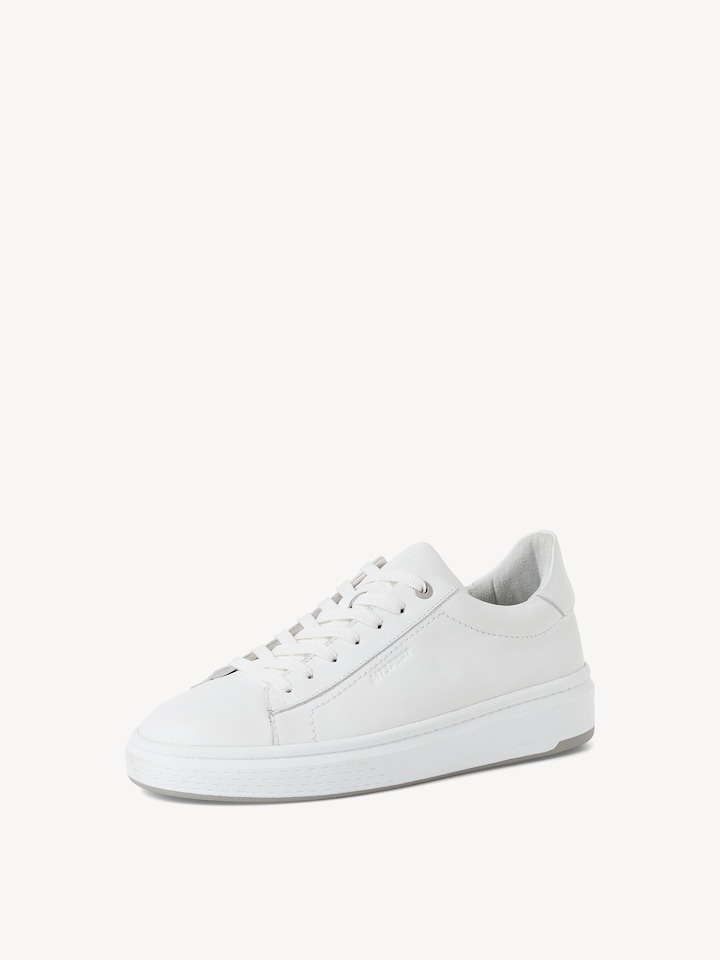 Marco Tozzi, Leather Sneaker - white WHITE