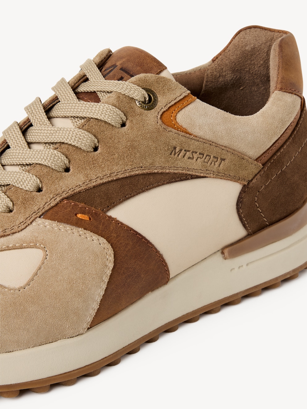 Marco Tozzi, Leather Sneaker - beige BEIGE COMB, image 4 of 6