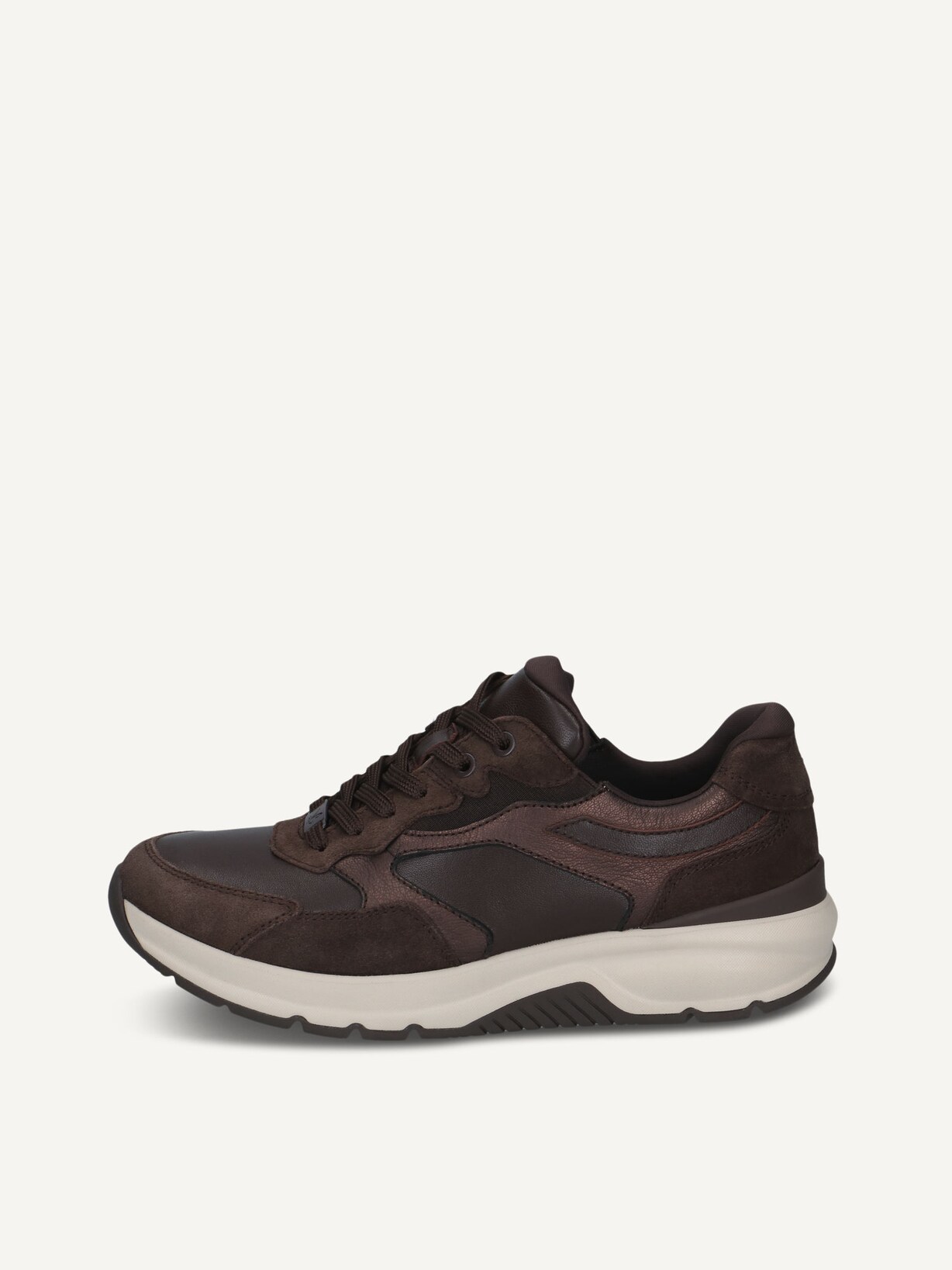 Caprice, Basket en cuir - marron DK BROWN COMB, image 1 sur 5