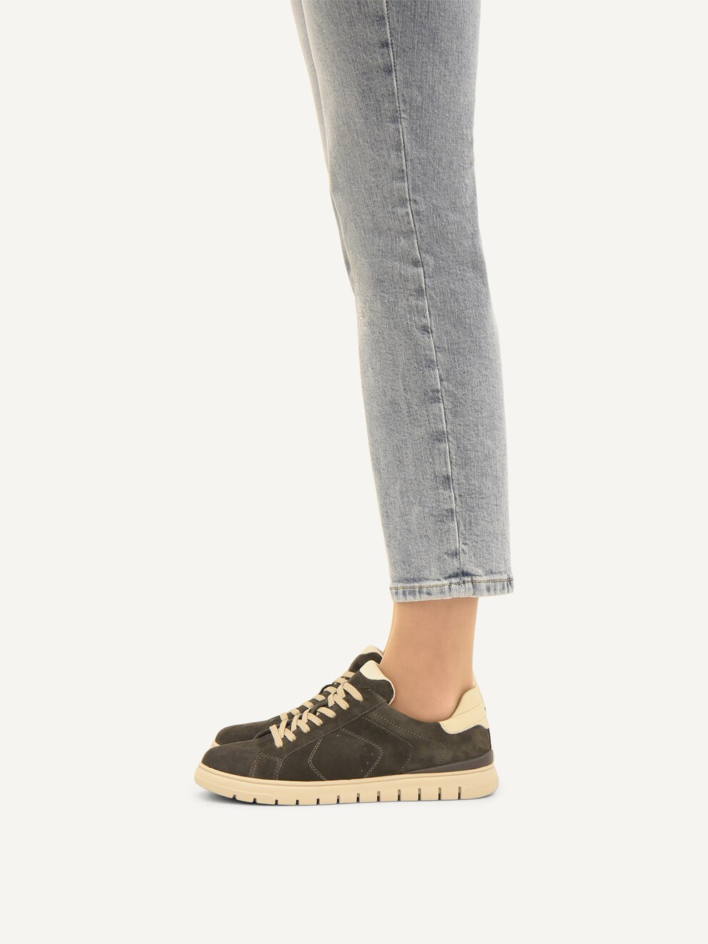 Caprice, Leather Sneaker - grey DK GREY COMB, image 2 of 6