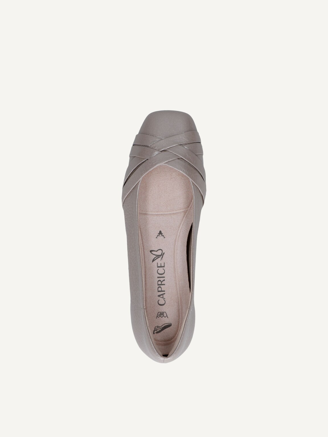 Caprice, Leather Ballerina - grey STONE PER.DEER, image 5 of 5