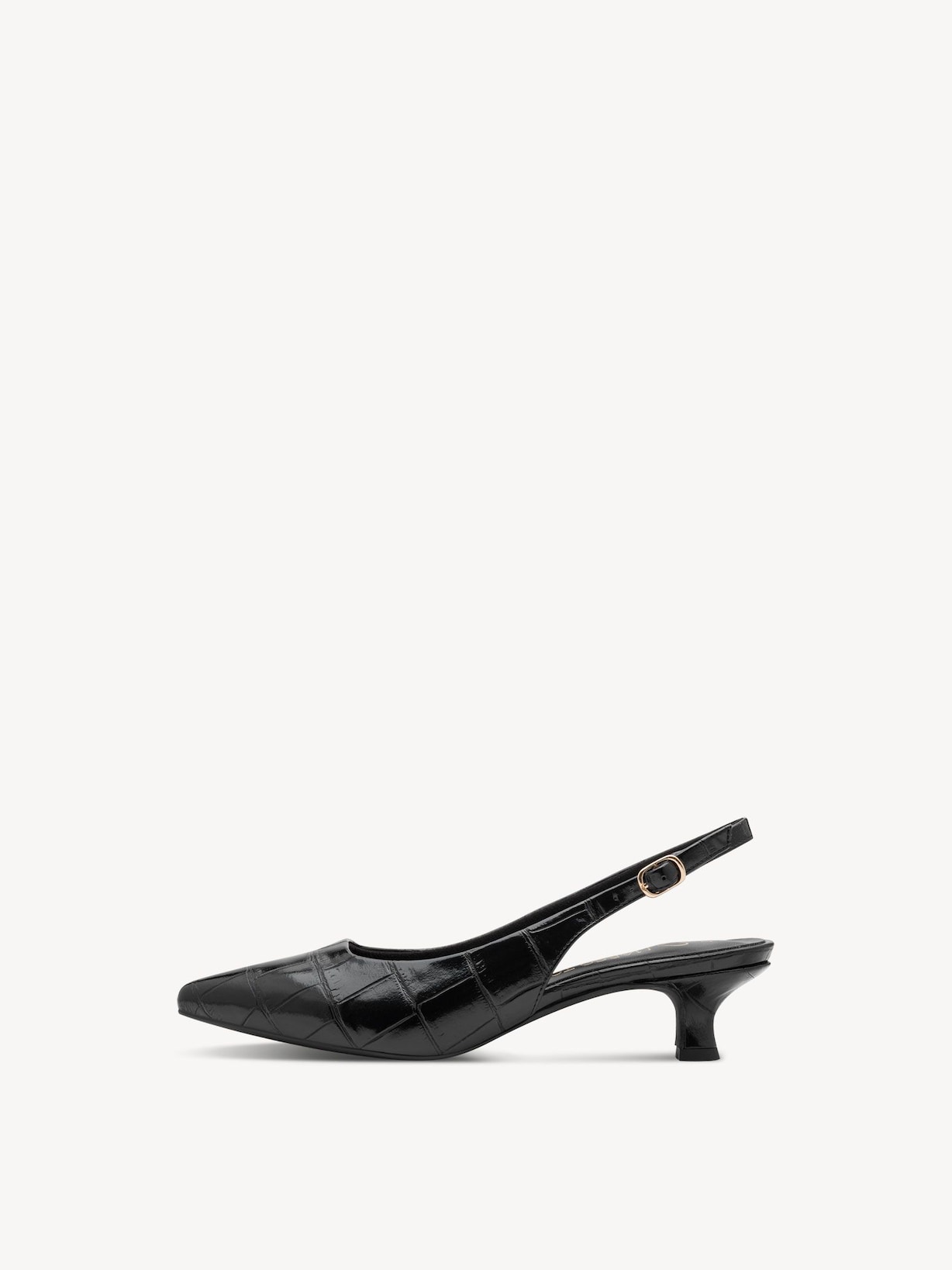 Marco Tozzi, Pumps - sort BLACK CROCO, billede 2 af 6