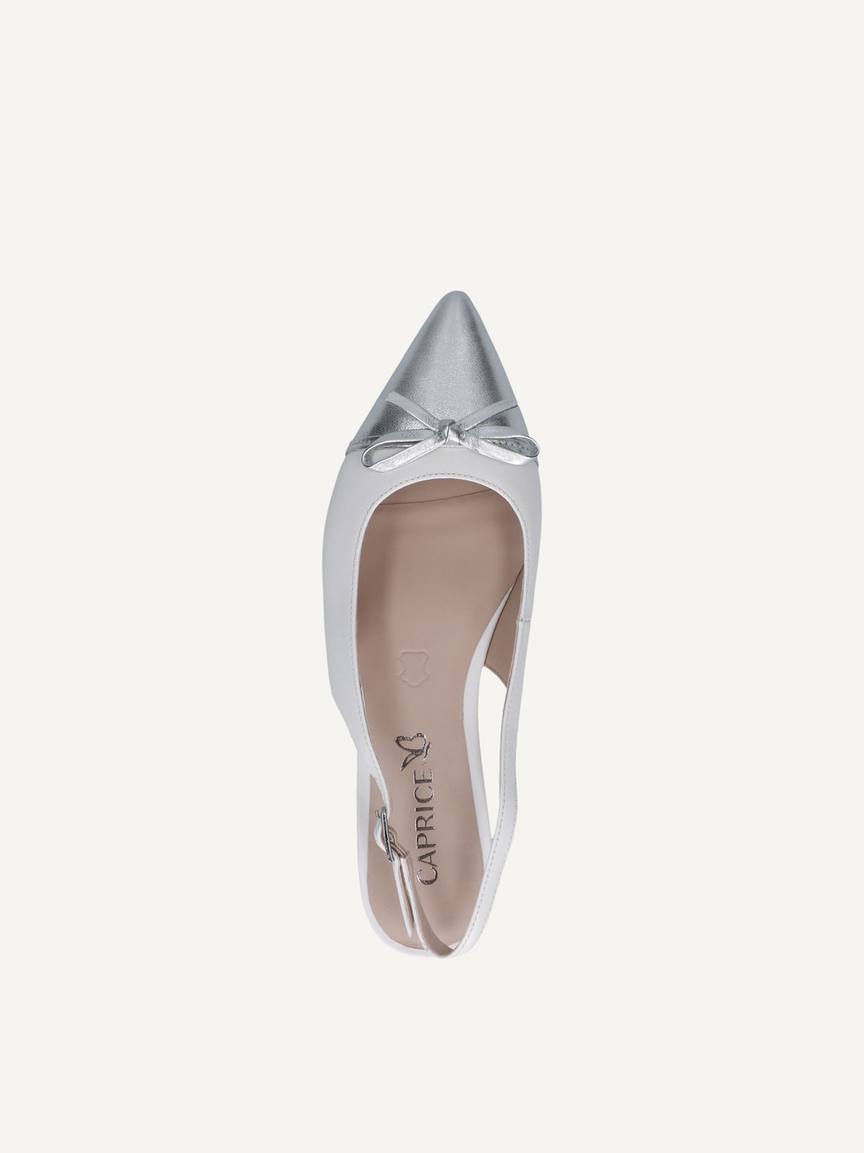 Caprice, Ballerine - blanc WHITE/SILVER, image 5 sur 6