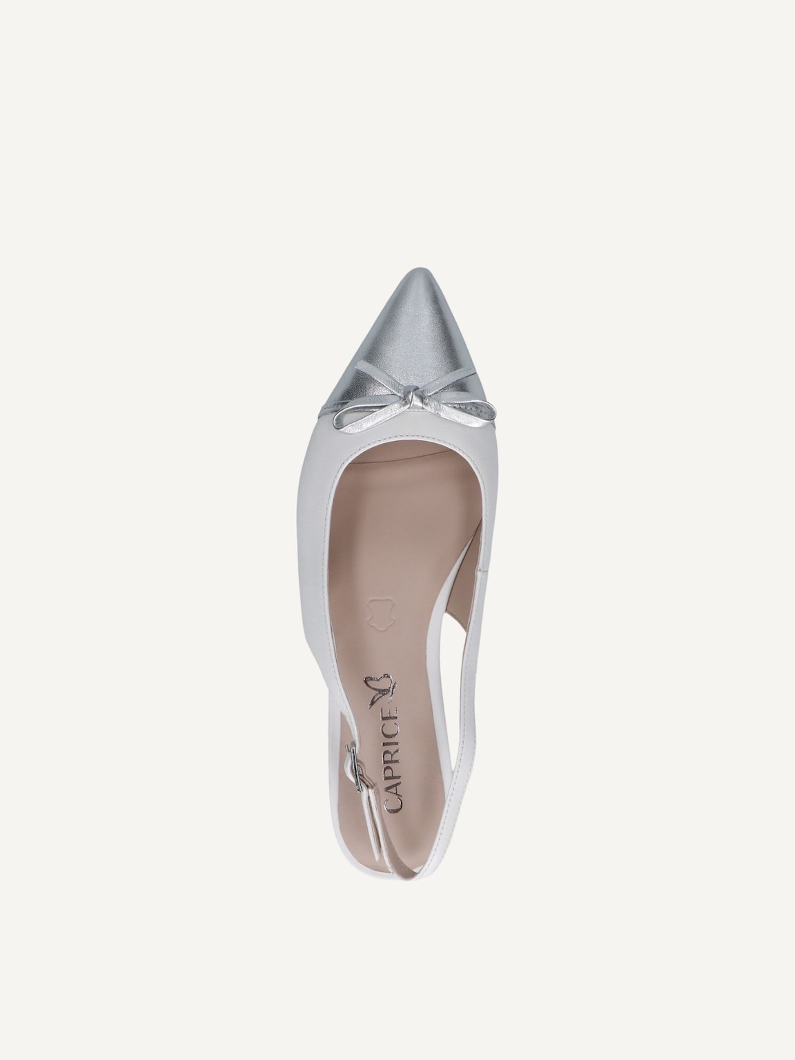Caprice, Ballerina - white WHITE/SILVER, image 6 of 6