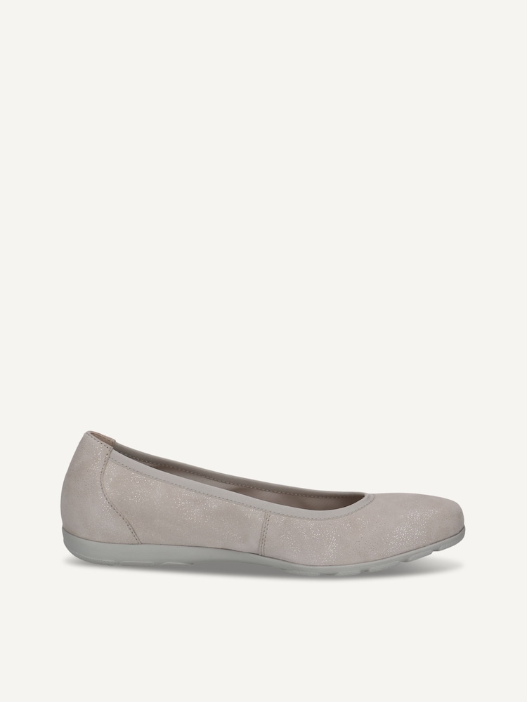 Caprice, Ballerine en cuir - gris LT GREY SPARKL, image 3 sur 5