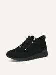 Not selected, Caprice, Leather Sneaker - black warm lining BLACK SUEDE