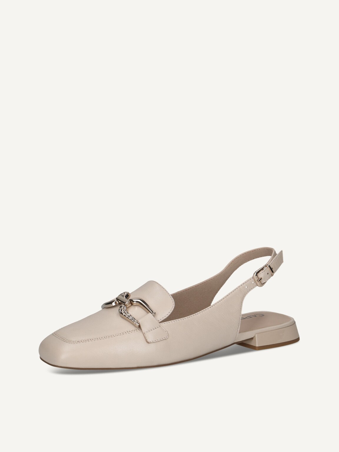 Caprice, Leather sling pumps - beige CREAM PERLATO, image 1 of 6