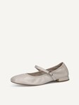 Not selected, Caprice, Leather Ballerina - white PEARL PER.DEER