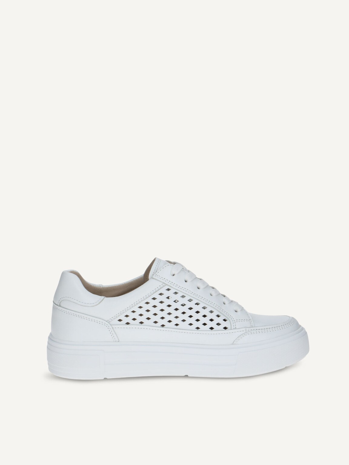 Caprice, Leather Sneaker - white WHITE NAPPA, image 3 of 5