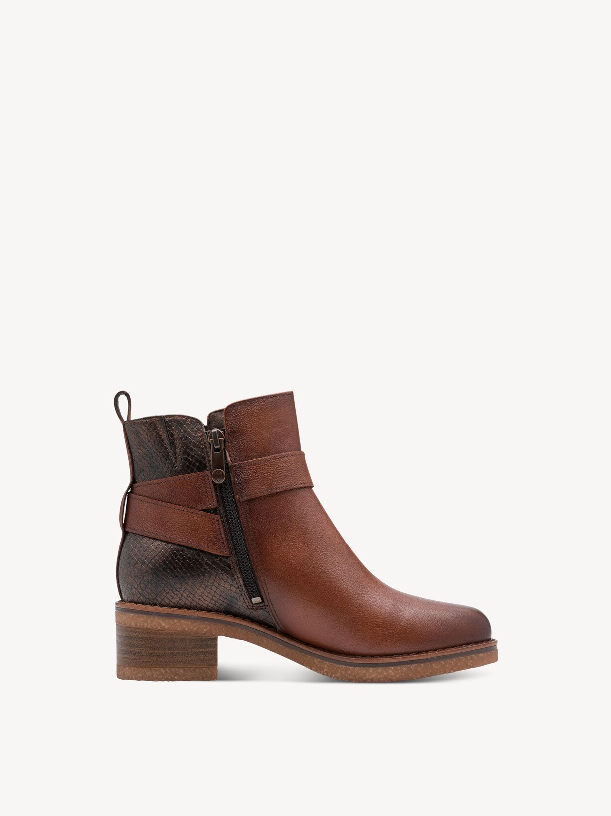 Marco Tozzi, Enkellaarsje - bruin COGNAC COMB, afbeelding 6 van 6
