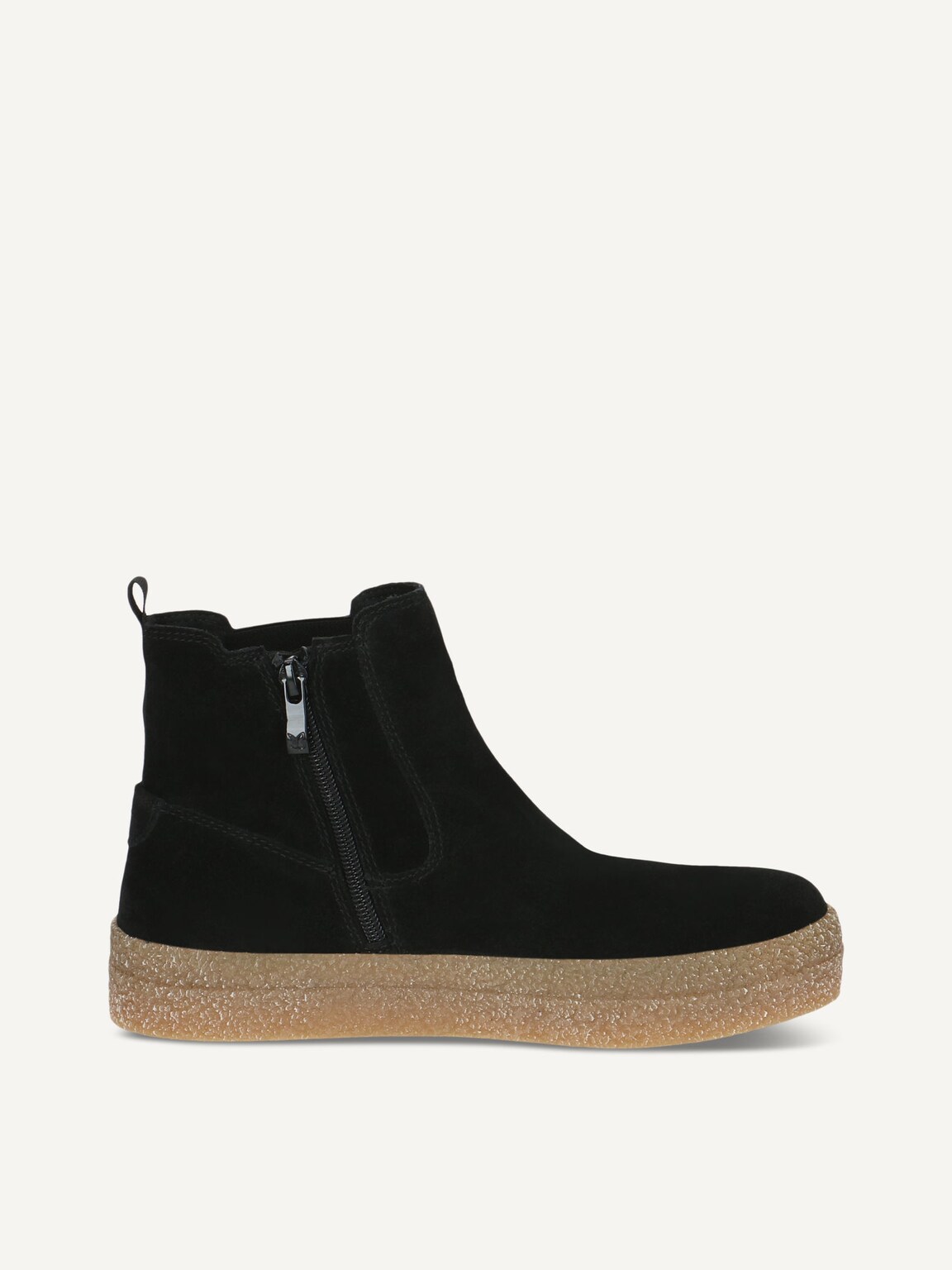 Caprice, Chelsea boot - black warm lining BLACK SUEDE, image 3 of 5