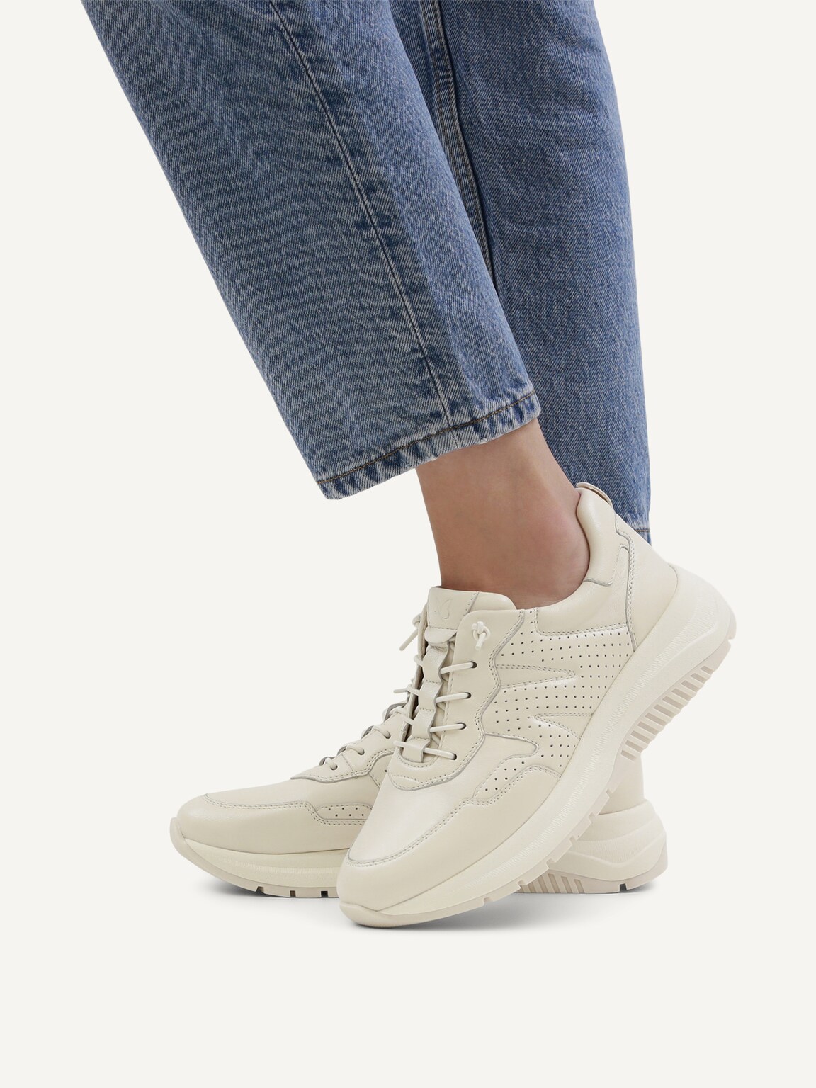Caprice, Leather Sneaker - yellow VANILLA NAPPA, image 2 of 6