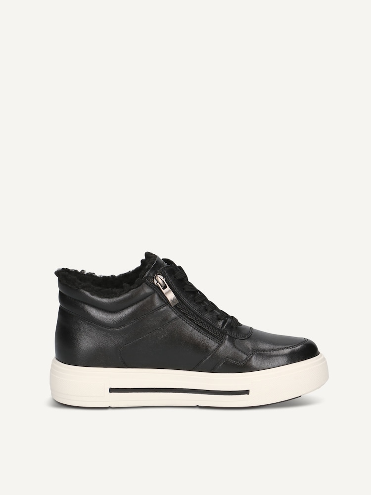 Caprice, Leather Bootie - black warm lining BLACK NAPPA, image 4 of 6