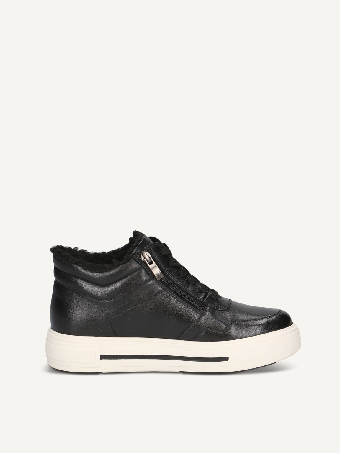 Caprice, Leather Bootie - black warm lining BLACK NAPPA, image 4 of 6