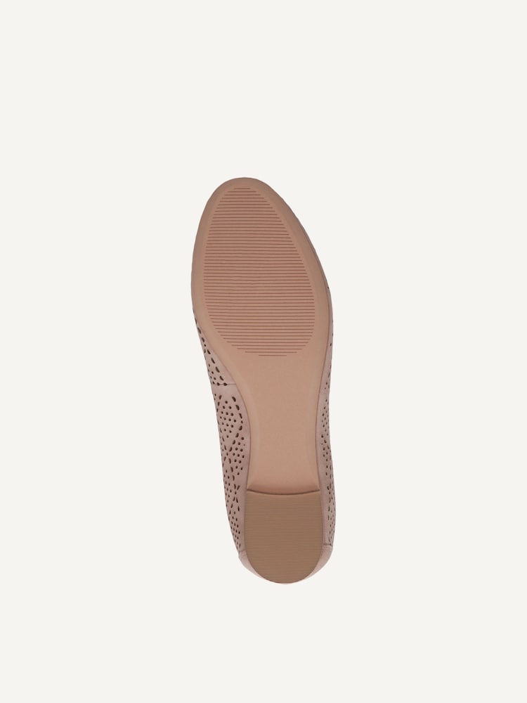 Caprice, Leather Ballerina - brown BARK SUEDE, image 5 of 6