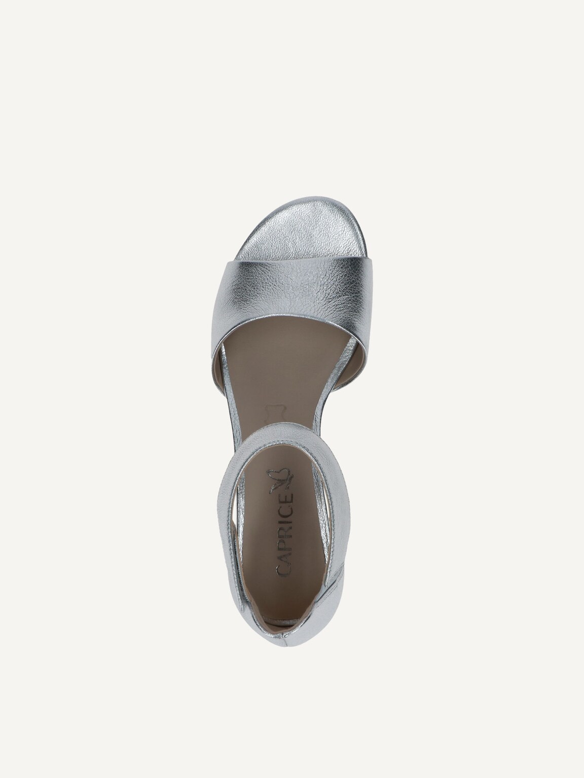 Caprice, Leather Heeled sandal - silver SILVER METAL., image 5 of 5