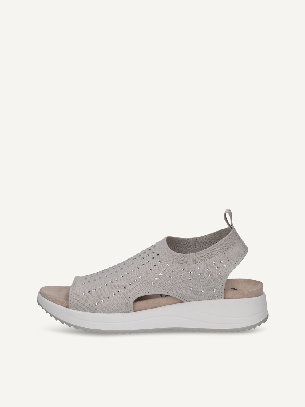Caprice, Sandale - gris LT GREY KNIT, image 1 sur 6