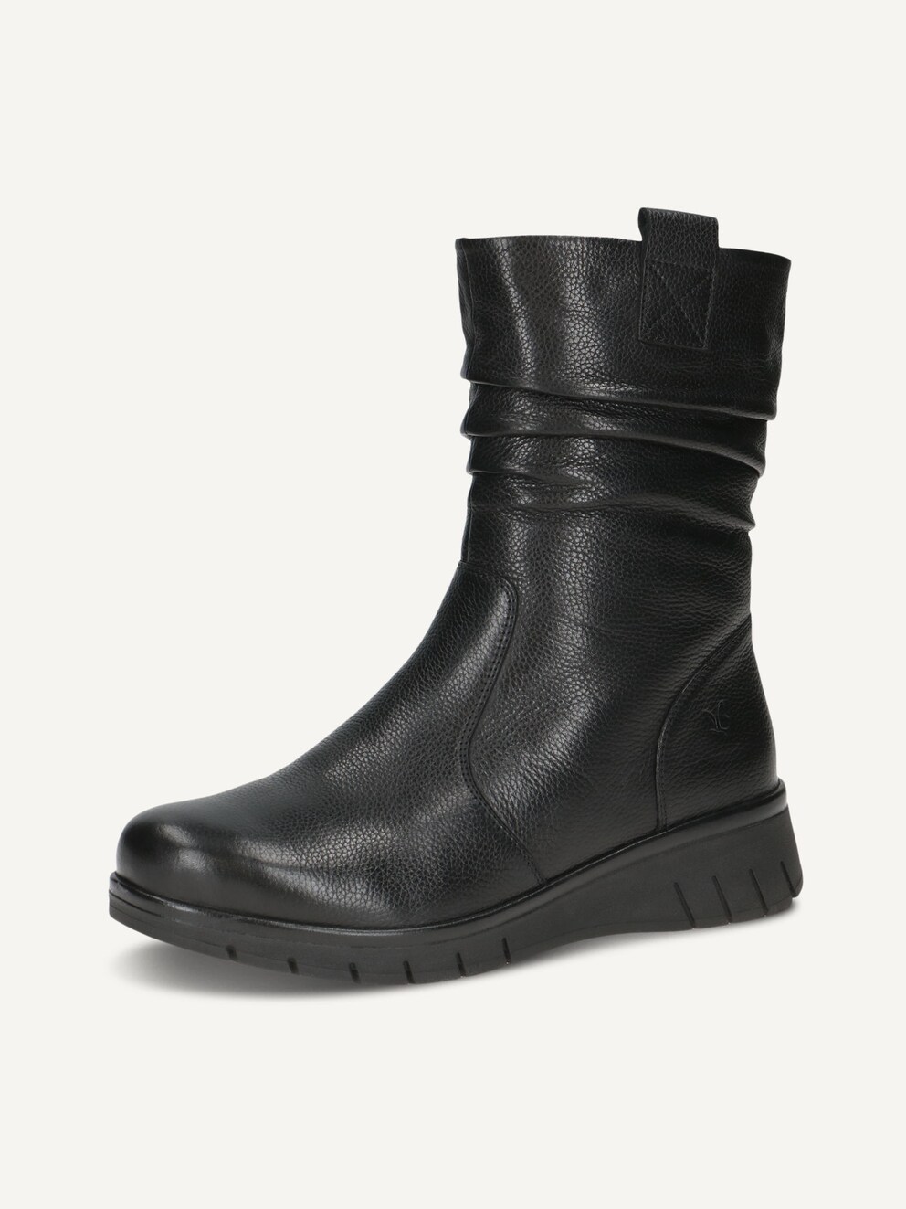 Caprice, Leather Bootie - black warm lining BLACK NAPPA, image 1 of 6