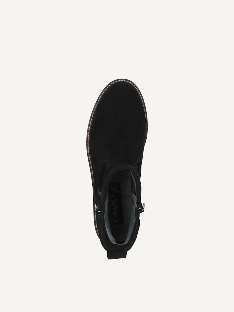 Caprice, Bottine en cuir - noir BLACK SUEDE, image 4 sur 5