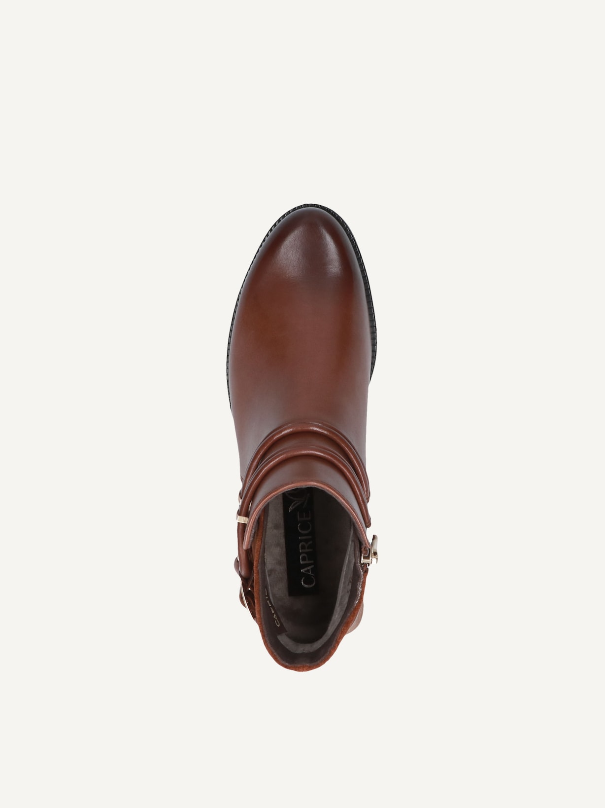 Caprice, Bottine en cuir - marron COGNAC COMB, image 4 sur 5
