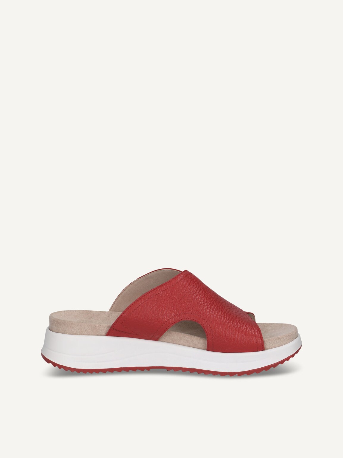 Caprice, Leather Mule - red RED DEER, image 3 of 5