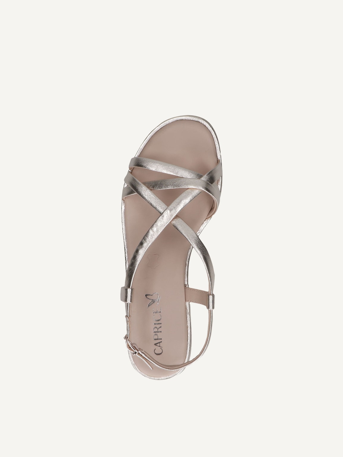 Caprice, Leather Sandal - gold LT.GOLD METAL., image 5 of 5