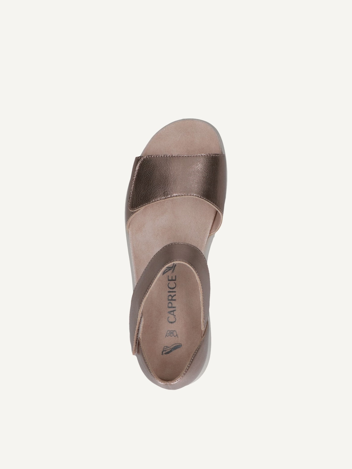 Caprice, Leather Sandal - brown TAUPE METALLIC, image 6 of 6