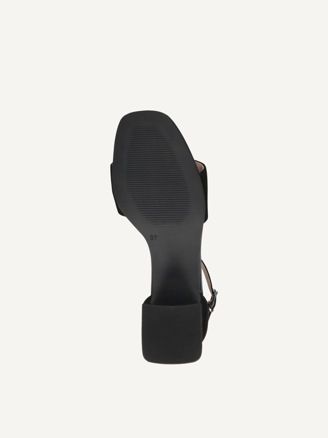 Caprice, Leather Heeled sandal - black BLACK SUEDE, image 4 of 5