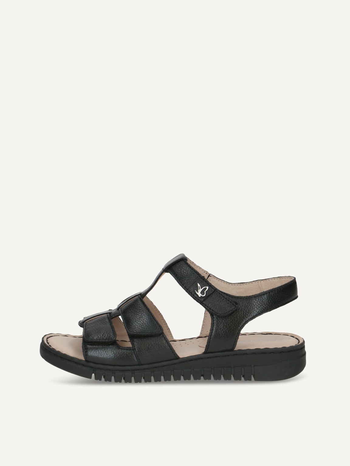 Caprice, Leather Heeled sandal - black BLACK NAPPA, image 2 of 5
