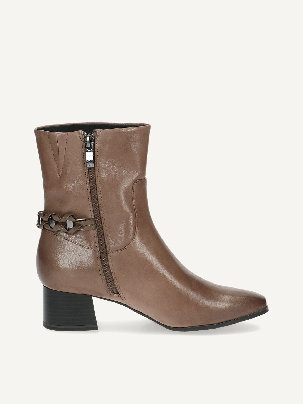 Caprice, Leather Bootie - brown TAUPE NAPPA, image 4 of 6