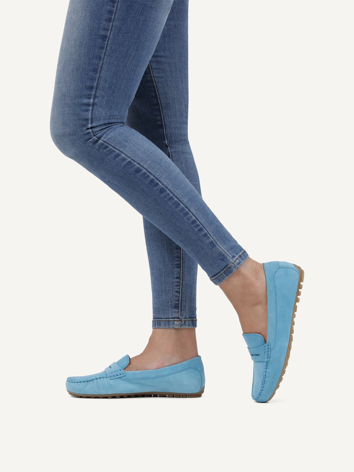Caprice, Mocassin en cuir - bleu BLUE SUEDE, image 2 sur 6
